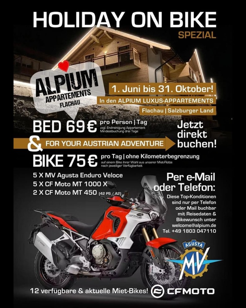 Motorradurlaub in Flachau im Salzburger Land